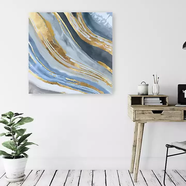 Sale Golden Agate II Giclee Canvas Art Print, 40x40 in. Canvas Art