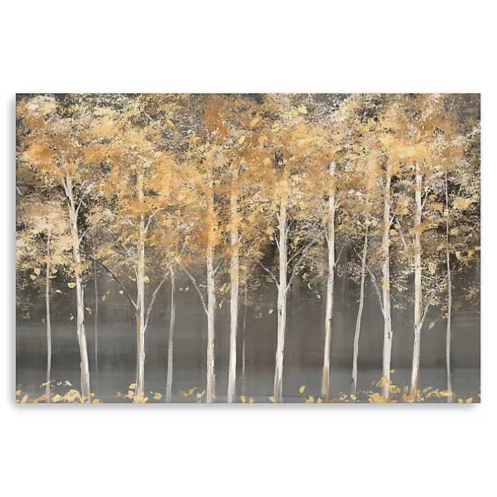 Fashion Golden Forest Light Giclee Canvas Art Print Canvas Art