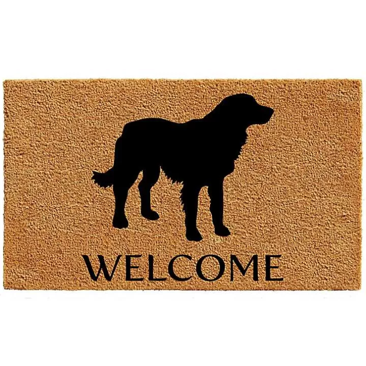 Discount Golden Retriever Welcome Doormat Doormats