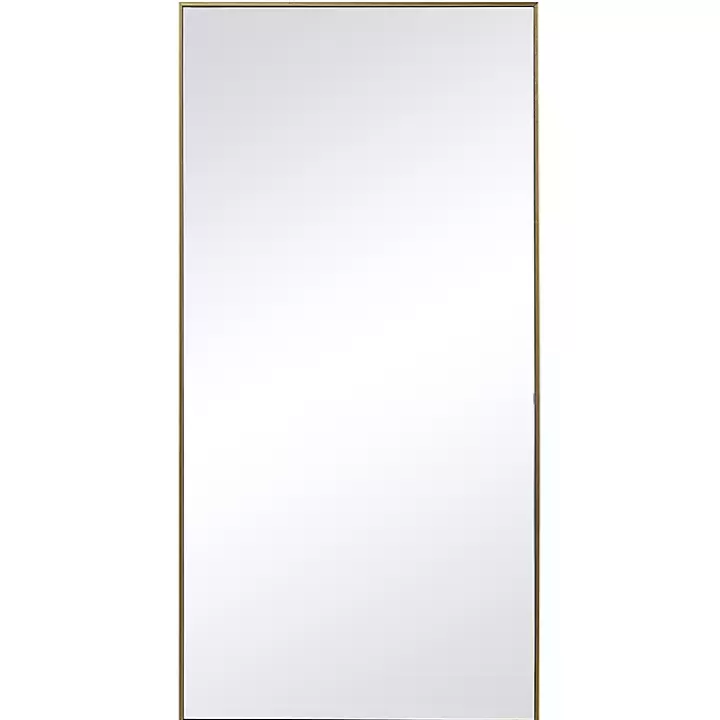 Outlet Golden Simple Rectangular Frame Wall Mirror Framed Mirrors