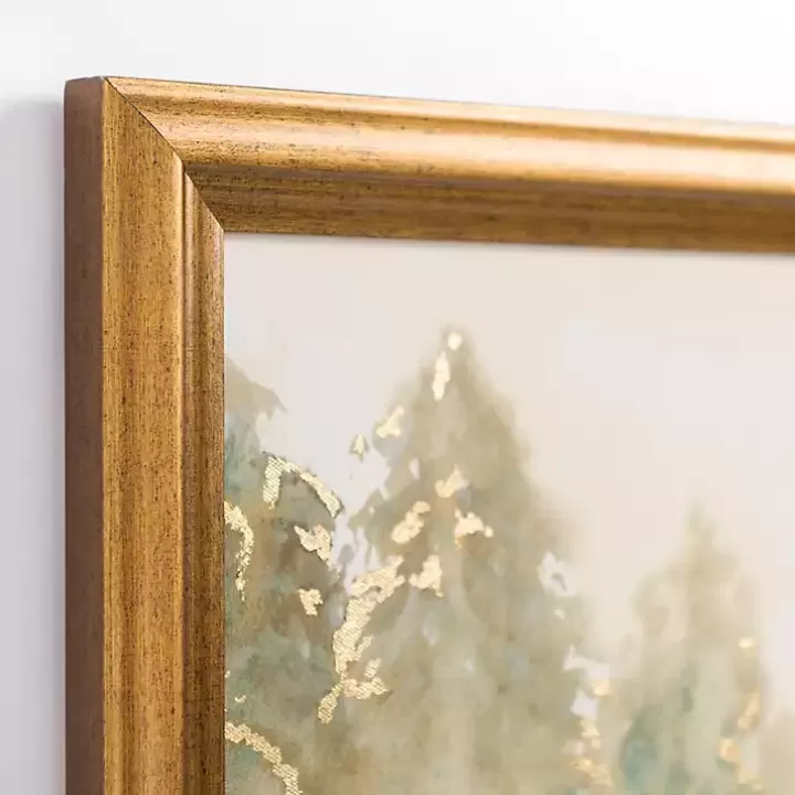 Shop Golden Watercolor Treeline Framed Canvas Art Print Canvas Art