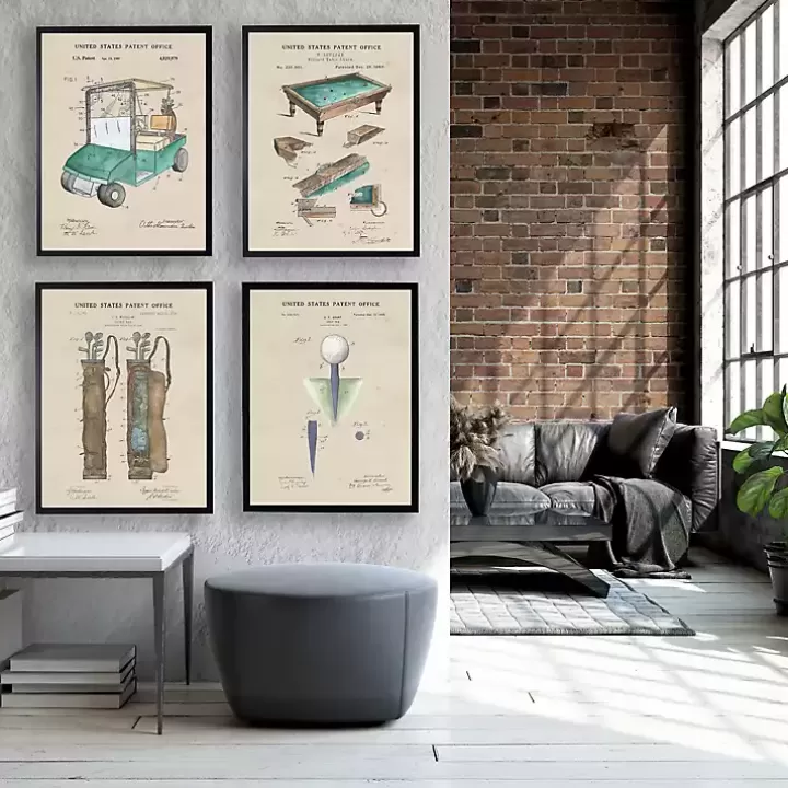 Sale Golf Cart Patent Framed Art Print Framed Art