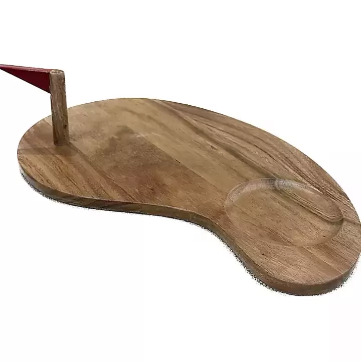 Clearance Golf Serving Board with Detachable Flag Serving & Entertaining