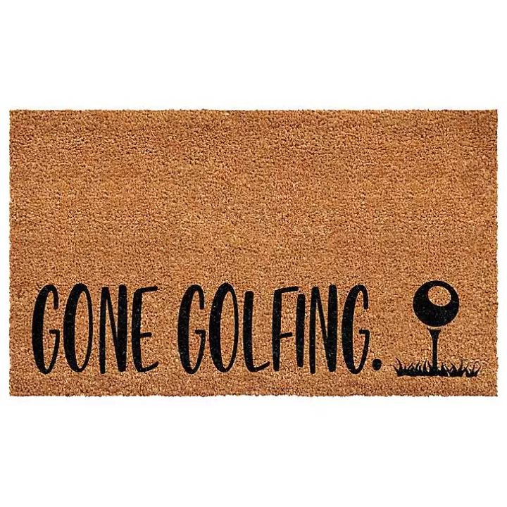 Hot Gone Golfing Coir Doormat Doormats