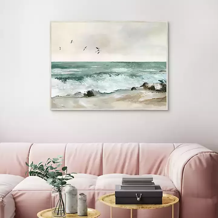 Sale Graceful Sea Framed Canvas Art Print Canvas Art