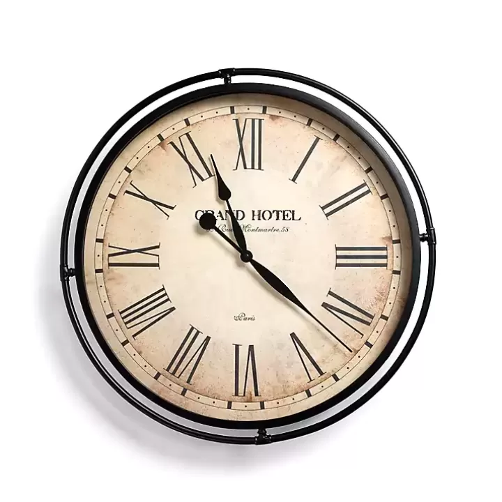 Best Sale Grand Hotel Metal Wall Clock Clocks