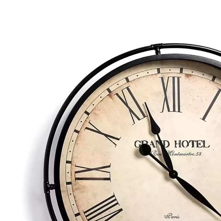 Best Sale Grand Hotel Metal Wall Clock Clocks