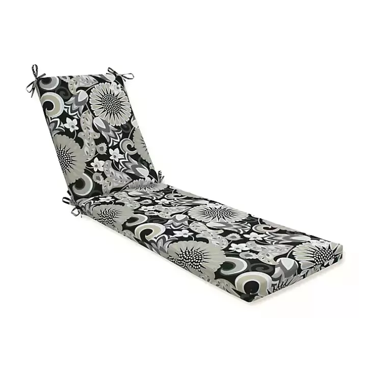 Best Sale Graphite Floral Outdoor Chaise Cushion Outdoor Cushions & Pillows