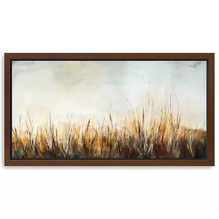 Cheap Grass in the Breeze Framed Canvas Art Print Canvas Art