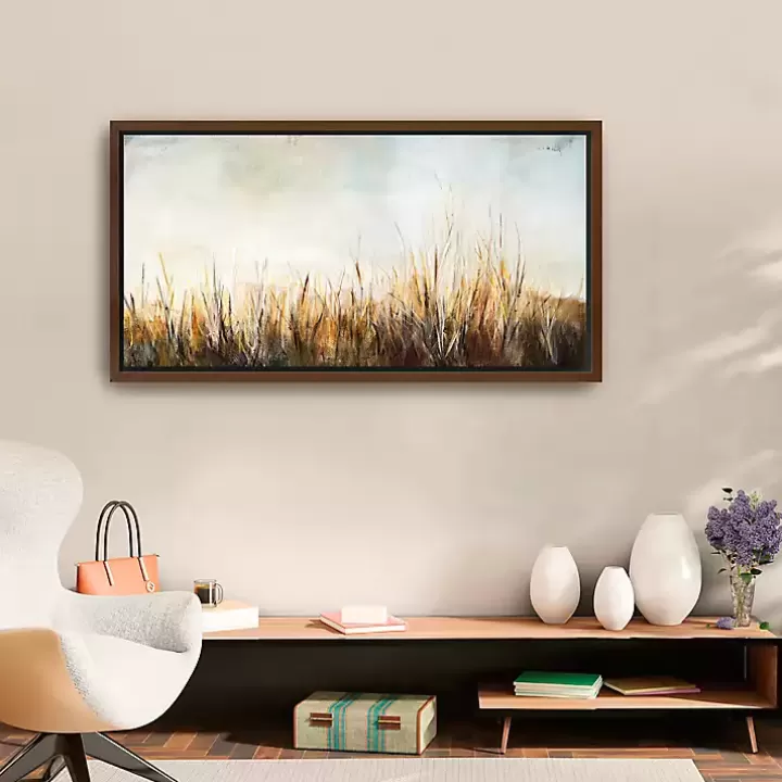 Cheap Grass in the Breeze Framed Canvas Art Print Canvas Art