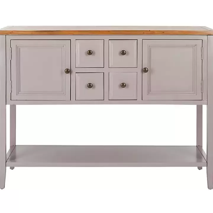 Discount & Oak 4-Drawer Charlotte Sideboard Cabinets & Sideboards