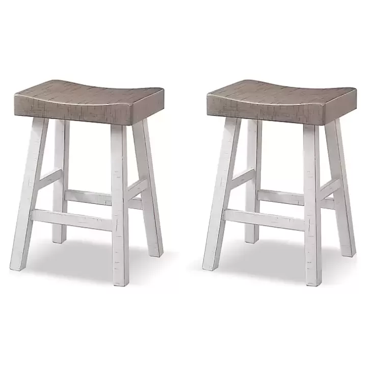 Discount & White Cooper Counter Stools, Set of 2 Bar Stools & Counter Height Stools