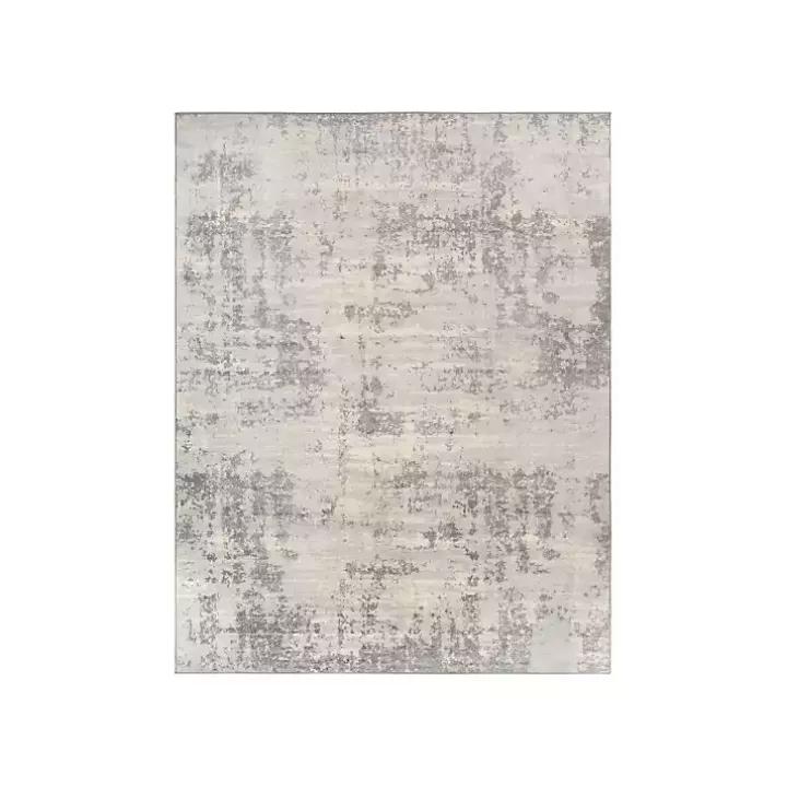 Discount Gray Abstract Woven Area Rug, 7x10 Area Rugs