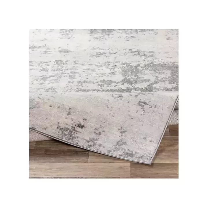 Discount Gray Abstract Woven Area Rug, 7x10 Area Rugs