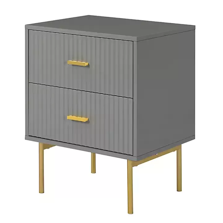 Clearance and Gold Modern Ceandro Nightstand Nightstands