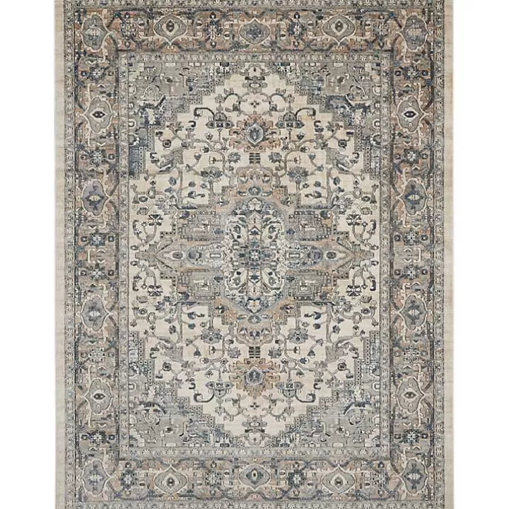 Best and Ivory Nadia Medallion Area Rug, 7x9 Area Rugs