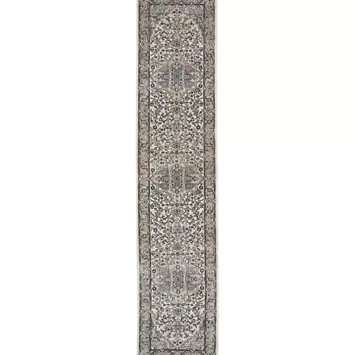 Outlet and Ivory Nadia Medallion Runner, 2x10 Area Rugs