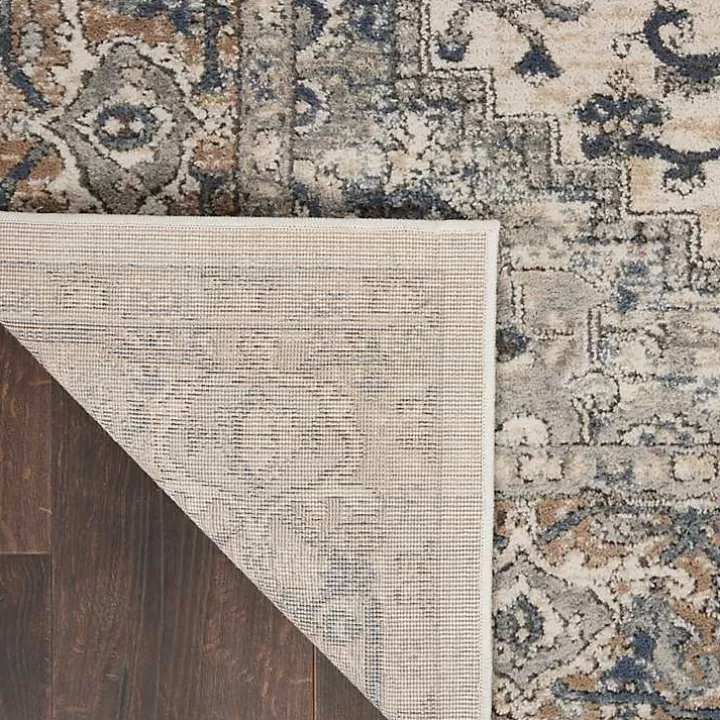 Outlet and Ivory Nadia Medallion Runner, 2x10 Area Rugs