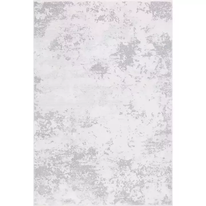 Online Gray and Ivory Whisper Abstract Area Rug, 8x10 Area Rugs