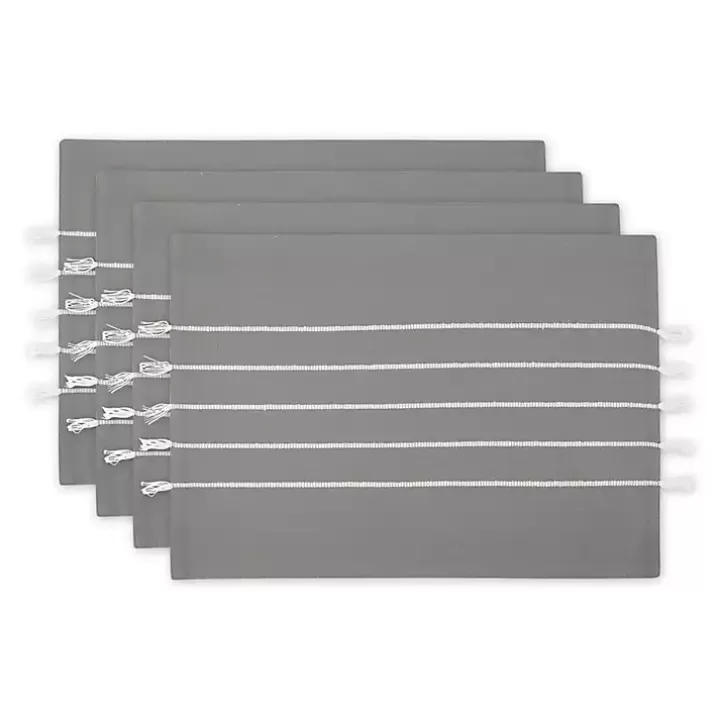 Flash Sale and White Striped Placemats, Set of 4 Table Linens
