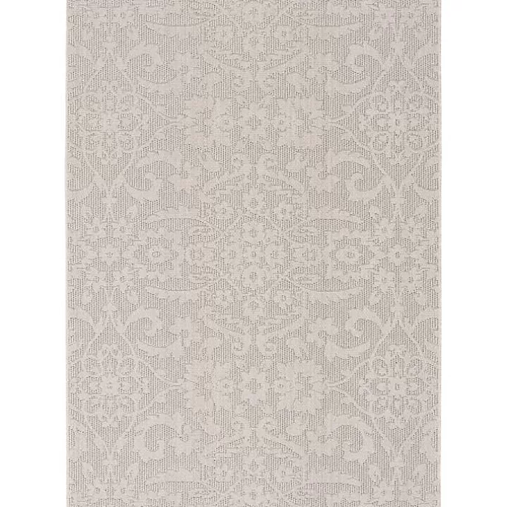 Discount Auckland Damask Outdoor Area Rug, 5x7 Outdoor Rugs