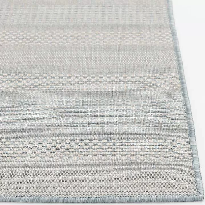Clearance Blue Elletta Indoor/Outdoor Area Rug, 2x7 Outdoor Rugs