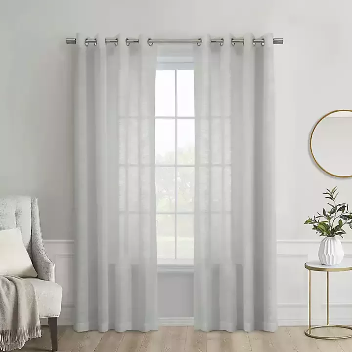 New Boucle Sheer Single Curtain Panel, 108 in. Curtains & Drapes