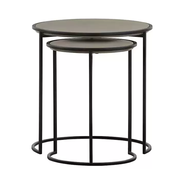 Cheap Concrete Nesting Accent Tables, Set of 2 Accent Chairs