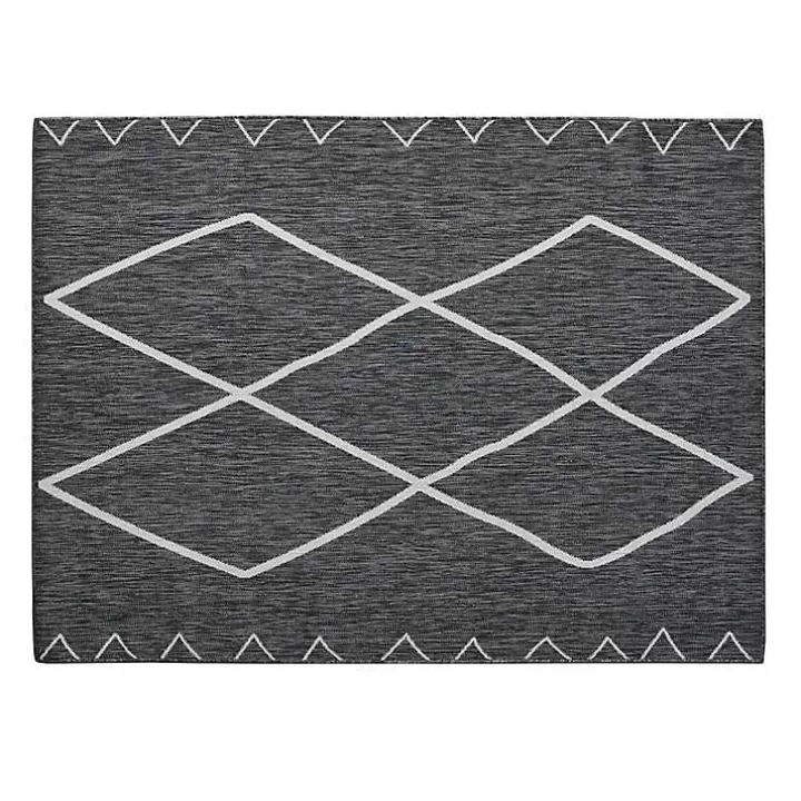 Outlet Connected Diamond Outdoor Area Rug, 8x10 Outdoor Rugs