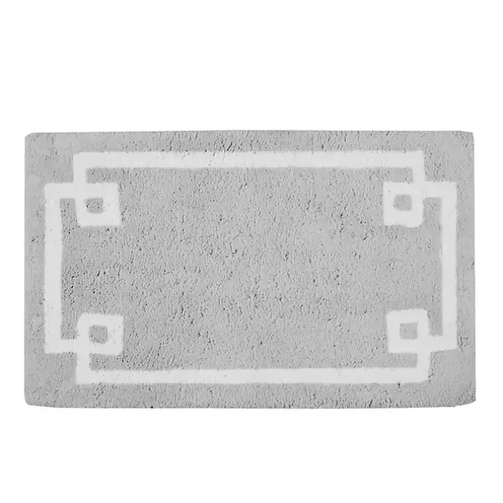 Sale Cotton Tufted Bath Mat with Border, 30 in. Bathroom Rugs