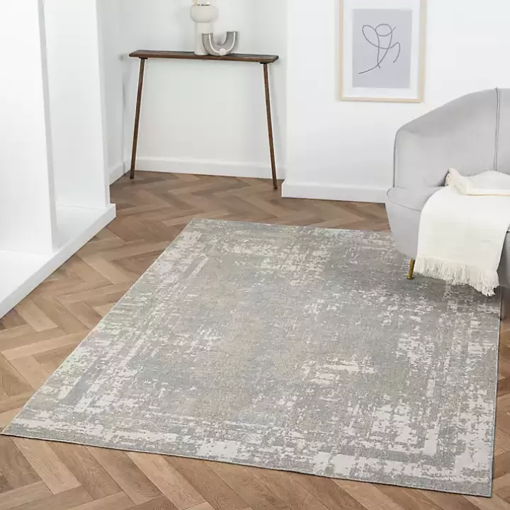Clearance Distressed Washable Area Rug, 5x7 Area Rugs