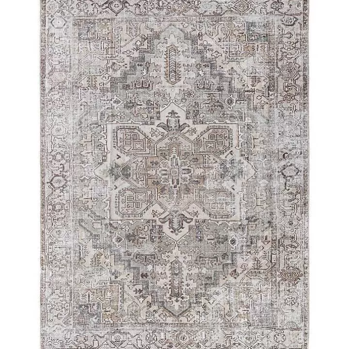 Cheap Faded Embrace Washable Area Rug, 7x10 Area Rugs