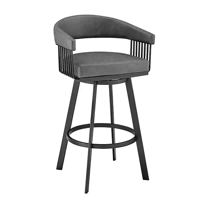 Sale Faux Leather Chelsea Swivel Bar Stool Bar Stools & Counter Height Stools