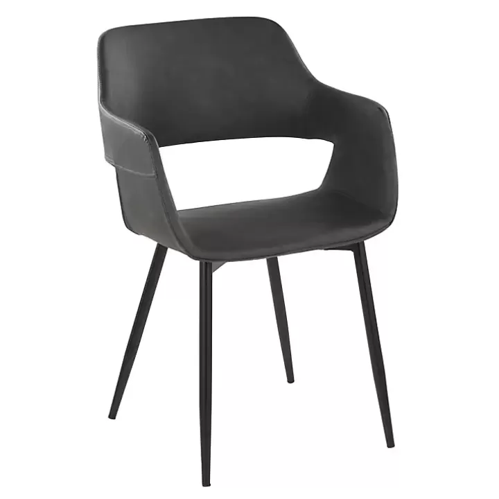 Discount Faux Leather Marge Dining Chairs, Set of 2 Dining Chairs