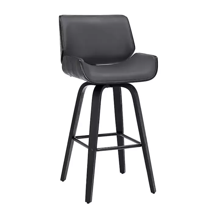 Shop Faux Leather Tyler Swivel Bar Stool Bar Stools & Counter Height Stools