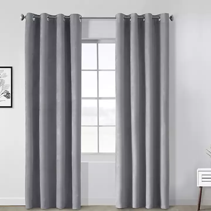 Flash Sale Faux Suede Blackout Curtain Panel, 95 in. Curtains & Drapes