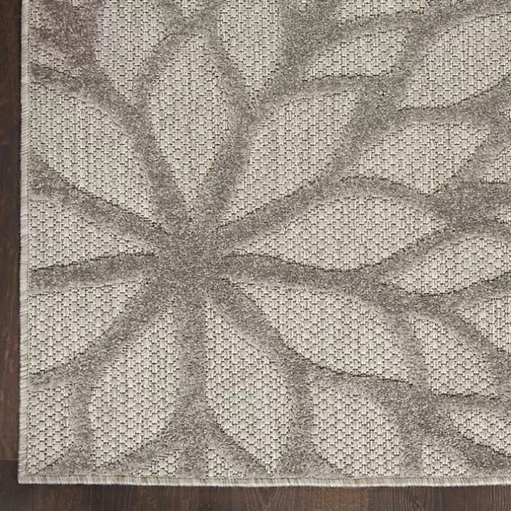 Flash Sale Floral Burst Outdoor Area Rug, 7x10 Outdoor Rugs