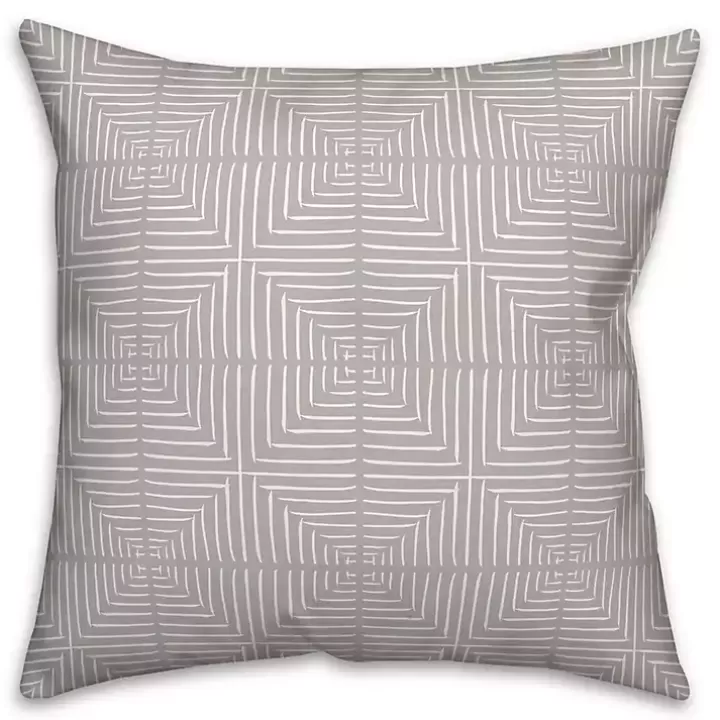 Clearance Geometric Indoor/Outdoor Pillow Outdoor Cushions & Pillows