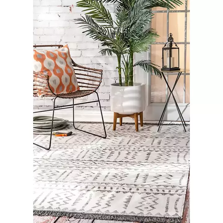 Fashion Gretchen Tribal Outdoor Area Rug, 5x8 Outdoor Rugs