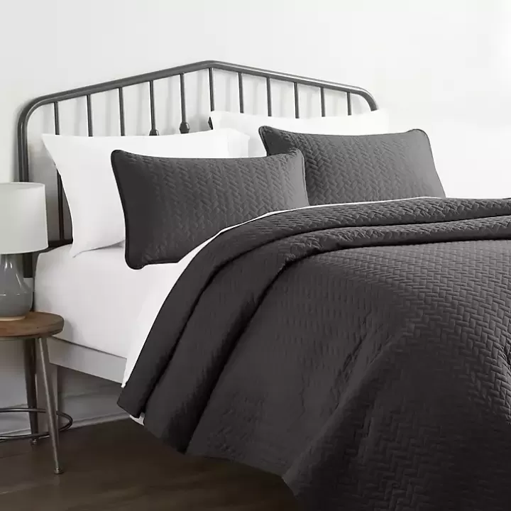 Hot Herring 3-pc. Queen Quilted Coverlet Set Bedspreads & Coverlets