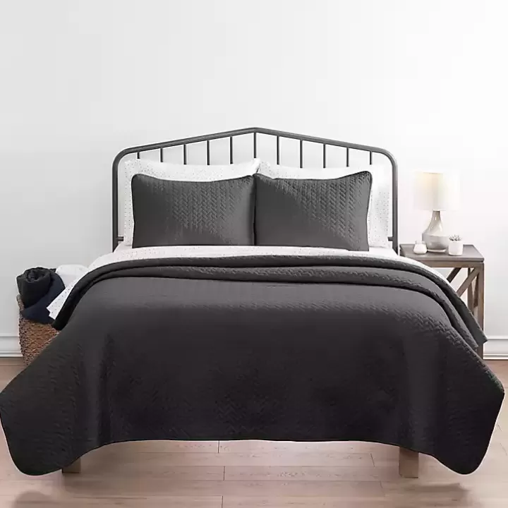 Hot Herring Quilted 3-pc. Twin Coverlet Set Bedspreads & Coverlets