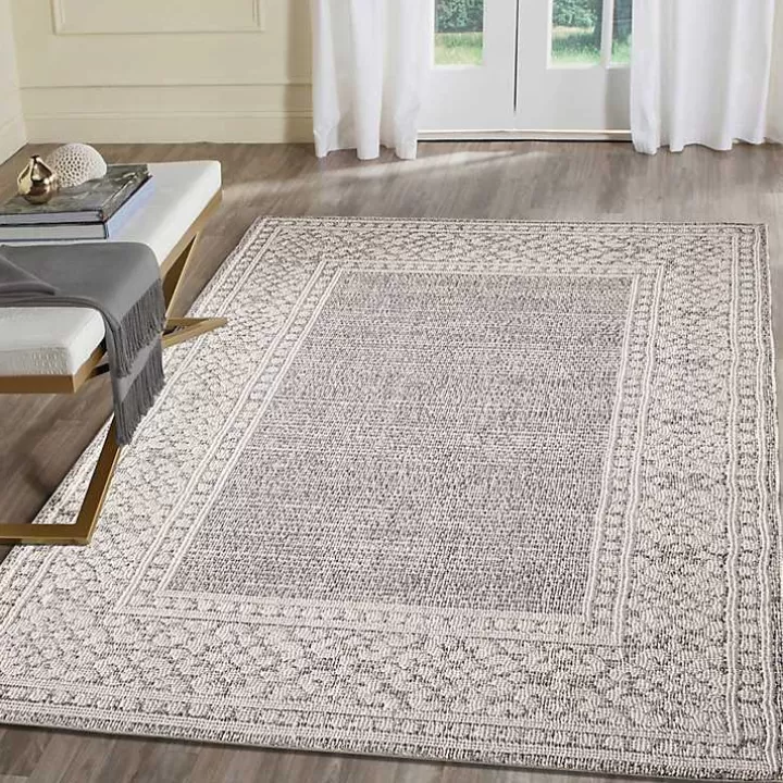New Leopard Border Outdoor Area Rug, 5x7 Outdoor Rugs