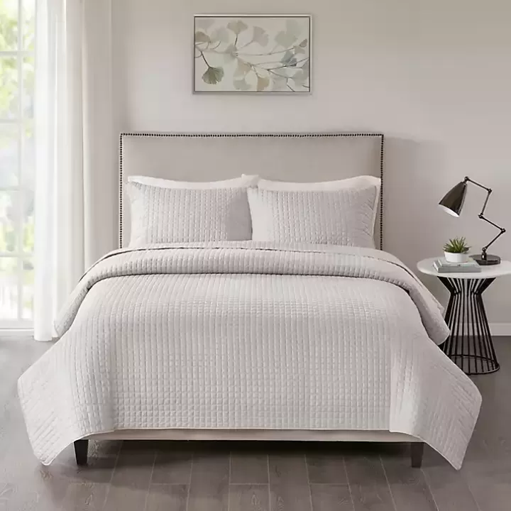 Store Nash 3-pc. Reversible King Coverlet Set Bedspreads & Coverlets
