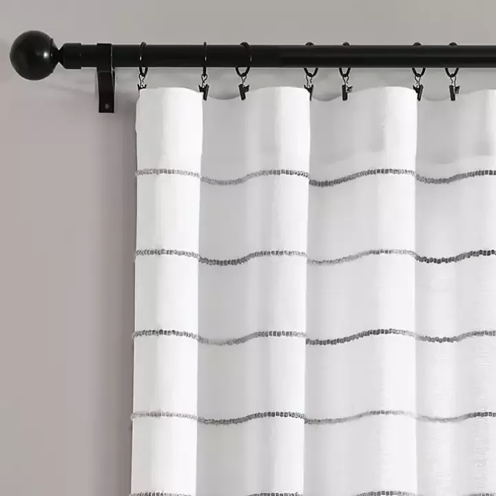 Best Gray Ombre Stripe Curtain Panel Set, 95 in. Curtains & Drapes