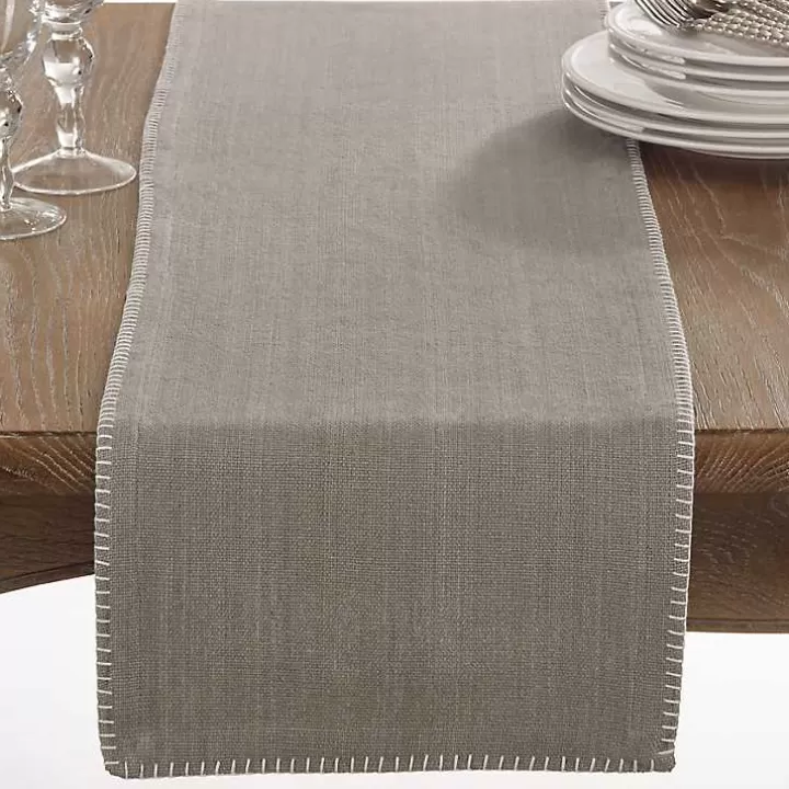 Online Overcast Stitch Cotton Table Runner Table Linens