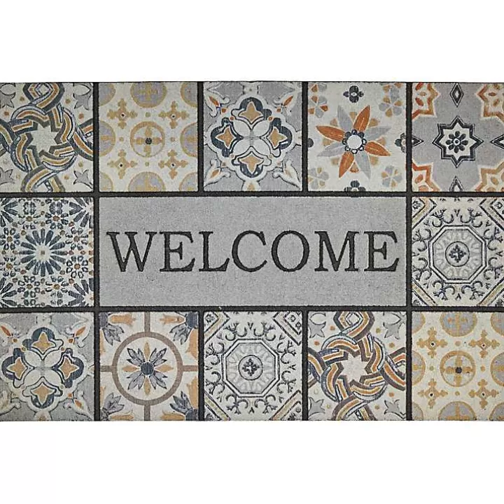 Outlet Patina Tiles Welcome Estate Doormat Doormats