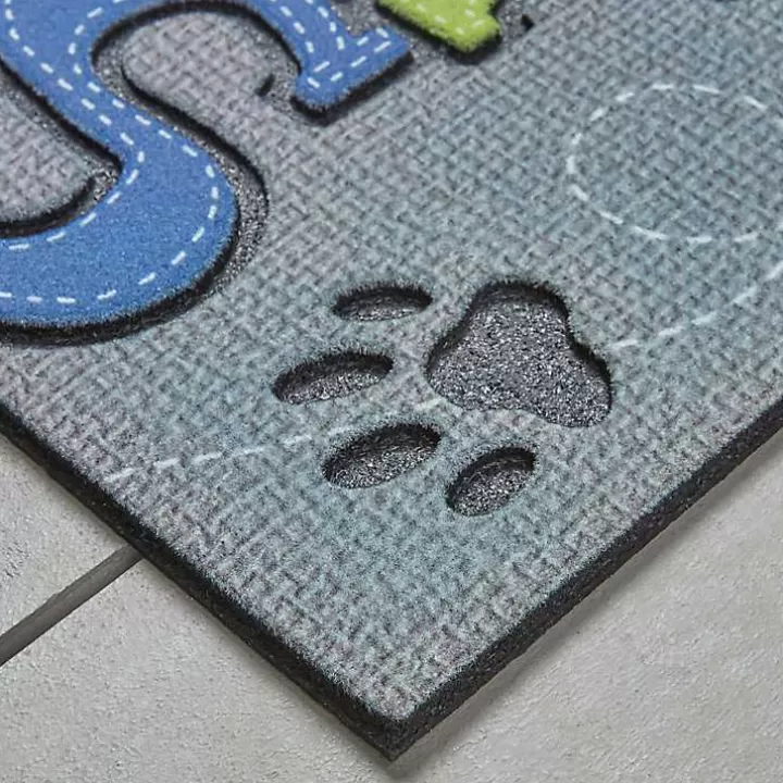 Online Gray Paw Stitched Doormat Doormats
