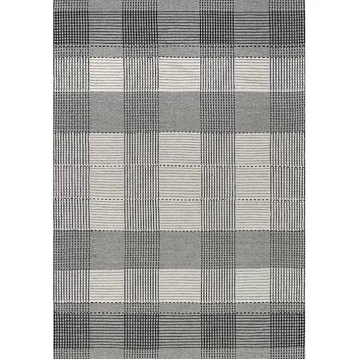 Flash Sale Plaid Emily Henderson x RugsUSA Runner, 2x8 Area Rugs