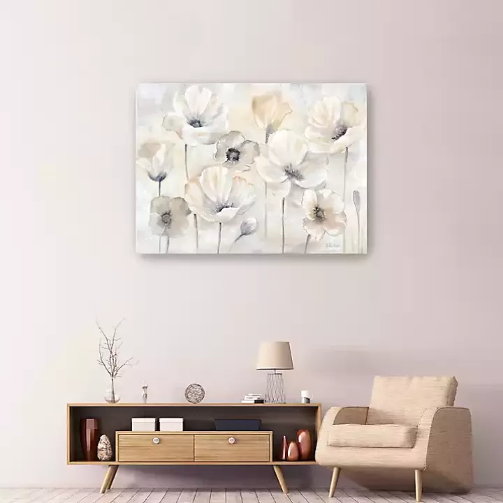 Sale Poppy Garden Landscape Canvas Art Print Canvas Art