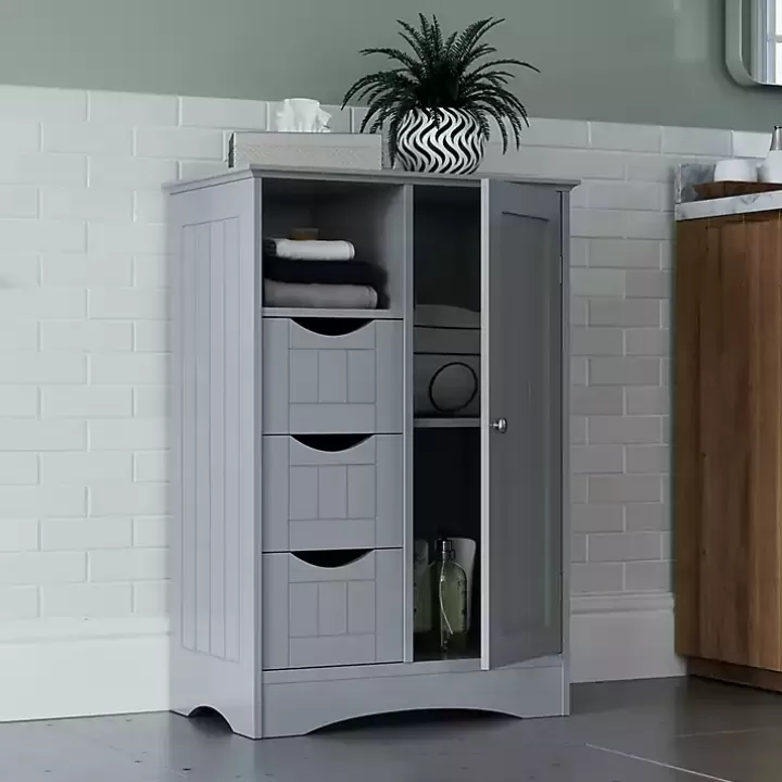 Fashion Single Door 3-Drawer Cabinet Cabinets & Sideboards